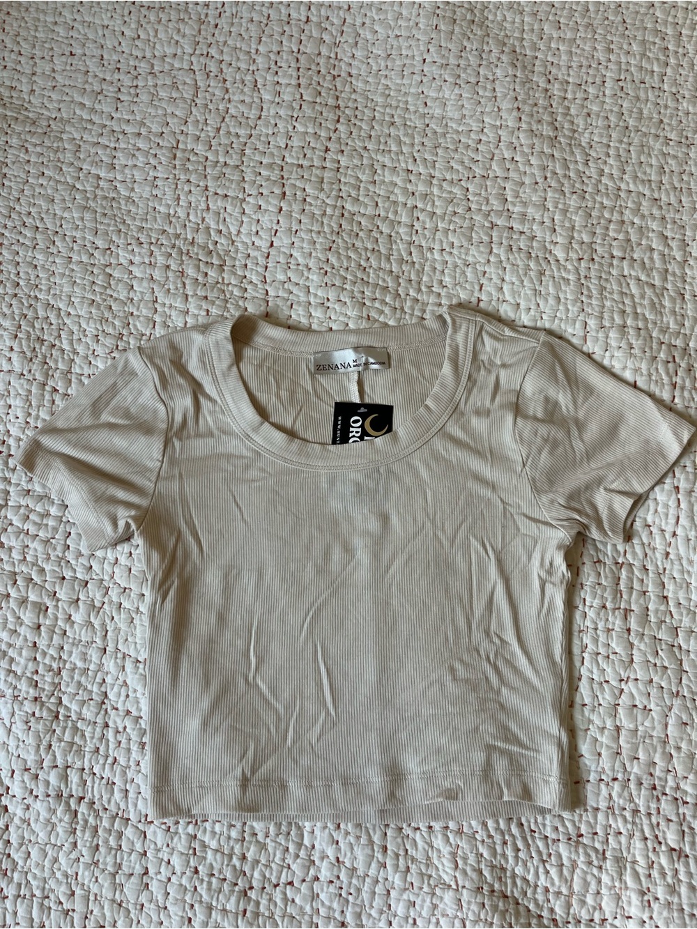 NWT ZEANA BEIGE TEE